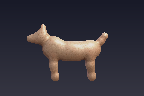 wolf walking, diagonal gait, 8-frame animated PNG