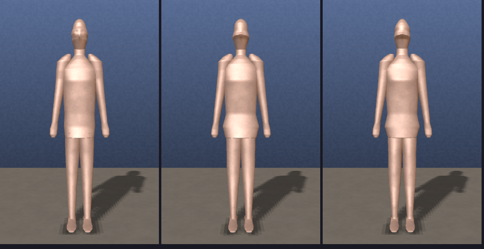 three individuals, same parameters, different seeds
