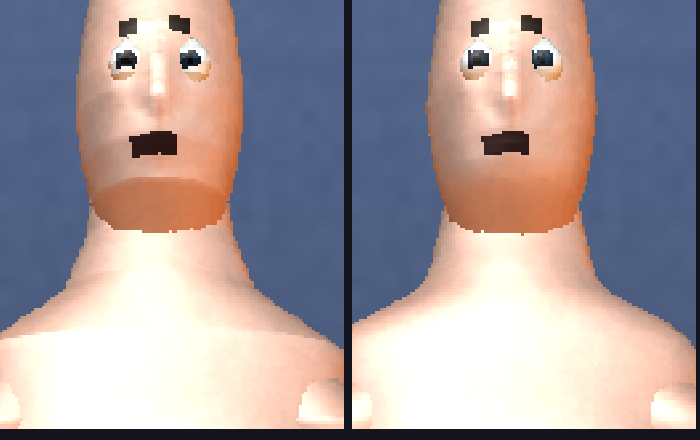 linear versus spline torso and shoulder